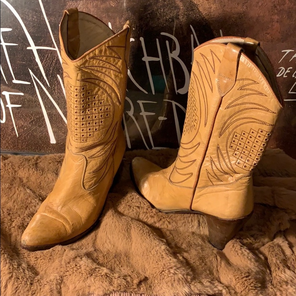 Embellished vintage cowboy boots